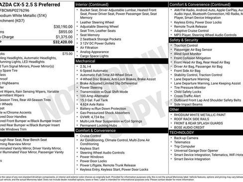 Certified 2023 MAZDA CX-5 AWD 2.5 S w/ Preferred Package image 9