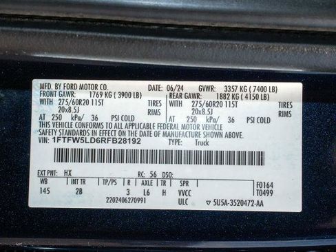 Certified 2024 Ford F150 Lariat AWD/4WD image 31