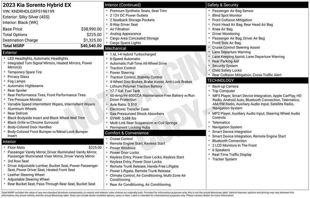 Certified 2023 Kia Sorento EX AWD/4WD image 2