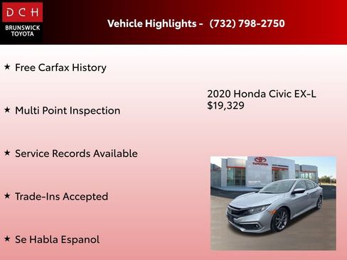 Used 2020 Honda Civic EX-L image 4