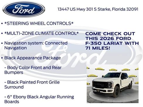 New 2026 Ford F350 Lariat w/ Black Appearance Package image 15