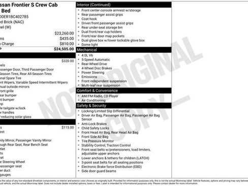 Used 2011 Nissan Frontier S image 19