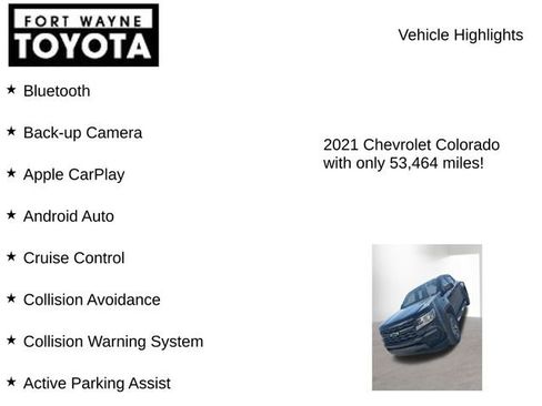 Used 2021 Chevrolet Colorado W/T w/ Custom Special Edition image 8
