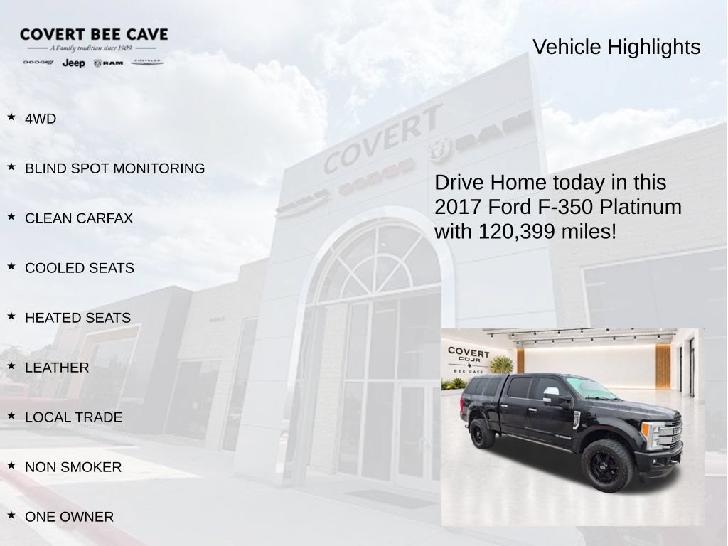 Used 2017 Ford F350 Platinum w/ Platinum Ultimate Package AWD/4WD image 9