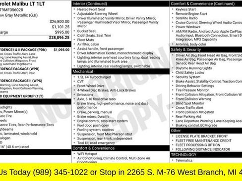 Used 2021 Chevrolet Malibu LT FWD image 2