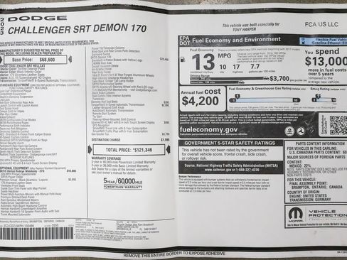 Used 2023 Dodge Challenger SRT Hellcat Redeye RWD image 49
