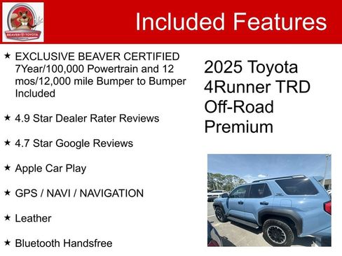 Used 2025 Toyota 4Runner TRD Off-Road Premium AWD/4WD image 5