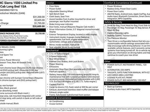 Used 2022 GMC Sierra 1500 Pro w/ Convenience Package image 36