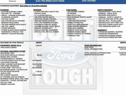 New 2026 Ford F150 King Ranch w/ Equipment Group 601A High image 2
