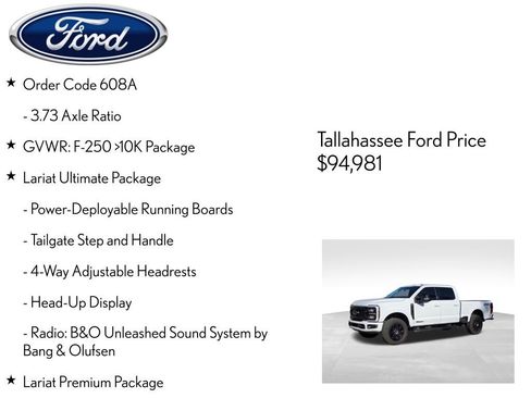 Used 2026 Ford F250 Lariat w/ Black Appearance Package image 12