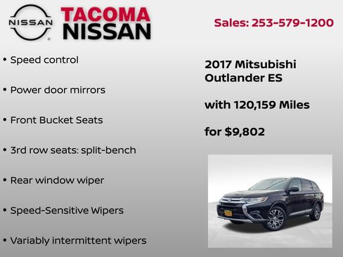Used 2017 Mitsubishi Outlander ES AWD/4WD image 12