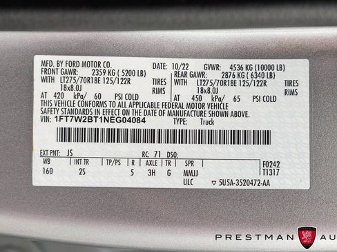 Used 2022 Ford F250 XLT w/ XLT Premium Package AWD/4WD image 51