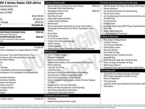 Used 2016 BMW 320i xDrive Sedan image 6