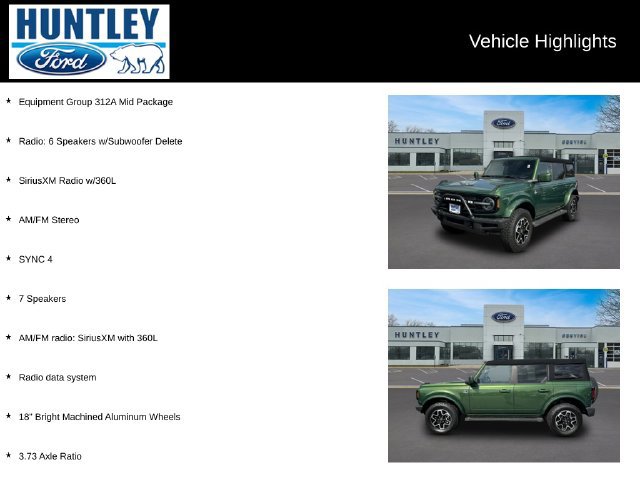 Used 2023 Ford Bronco Outer Banks AWD/4WD image 2