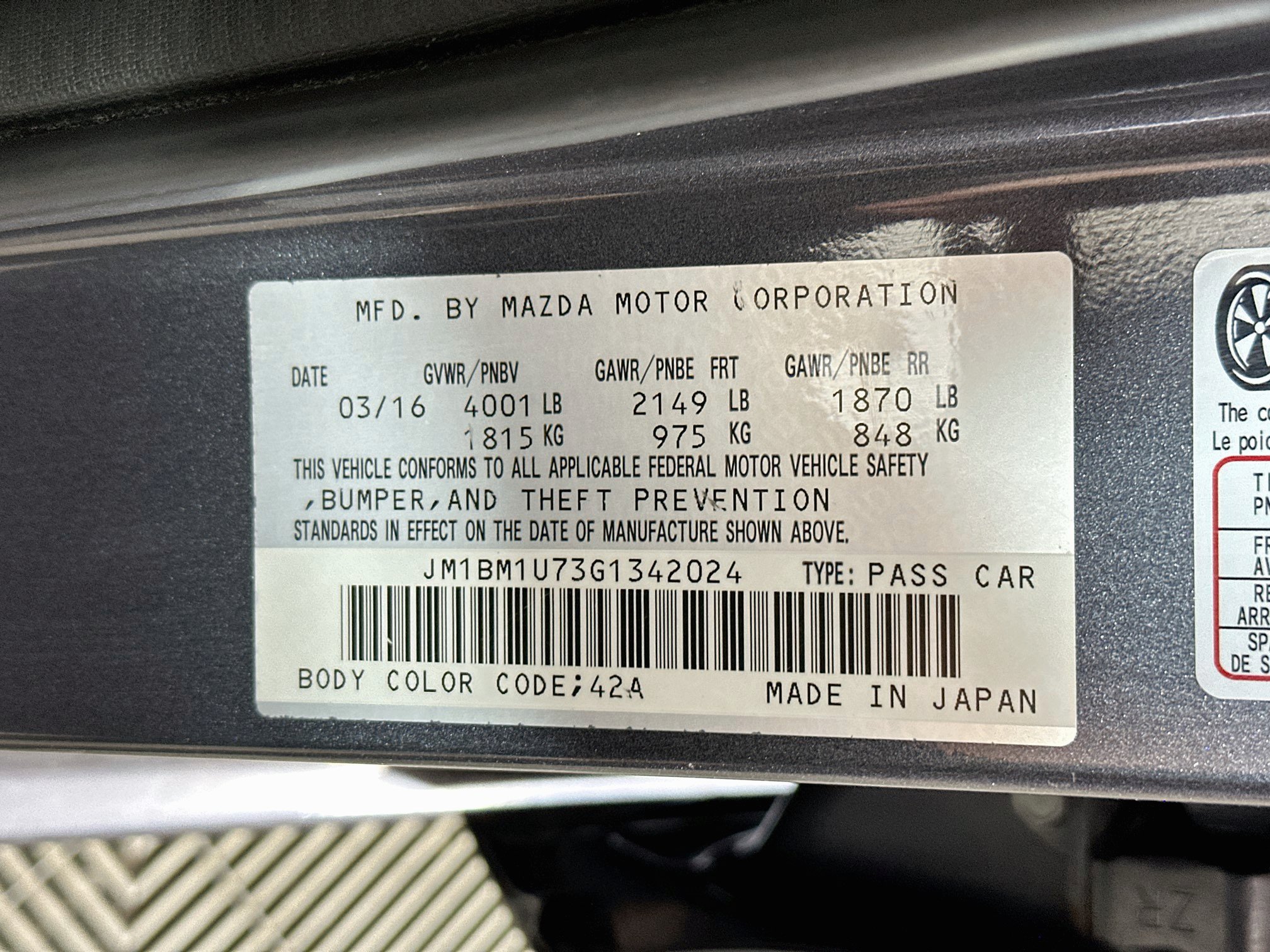 Used 2016 MAZDA MAZDA3 i Sport w/ Preferred Equipment Package FWD image 30
