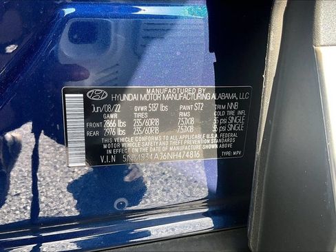 Used 2022 Hyundai Santa Fe SEL w/ Convenience + Premium Package FWD image 3