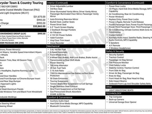 Used 2016 Chrysler Town & Country Touring w/ Driver Convenience Group FWD image 2