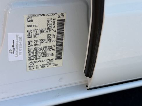 Certified 2020 Nissan Frontier SV w/ Midnight Edition Floor Mats RWD image 29