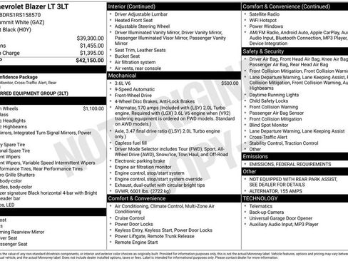 Certified 2024 Chevrolet Blazer LT image 6