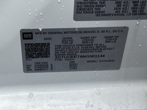 Used 2022 GMC Sierra 1500 AT4 w/ Technology Package AWD/4WD image 32