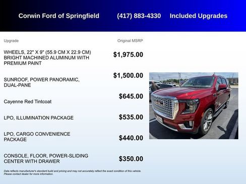 Used 2021 GMC Yukon Denali w/ LPO, Illumination Package AWD/4WD image 5