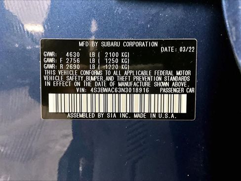 Used 2022 Subaru Legacy Premium image 35