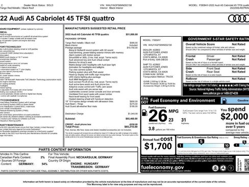 Used 2022 Audi A5 2.0T Prestige image 2