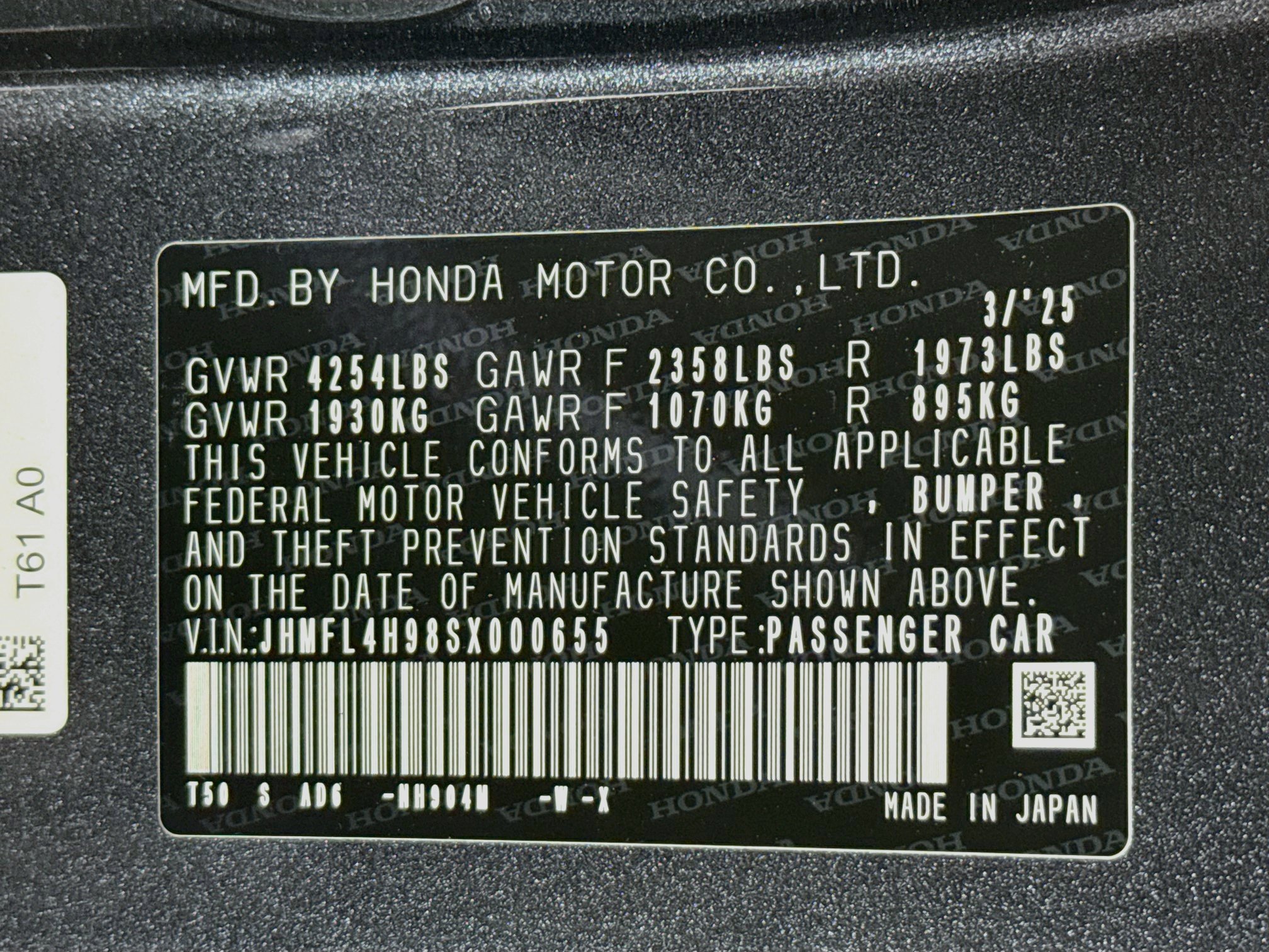 Certified 2025 Honda Civic Sport Touring image 39