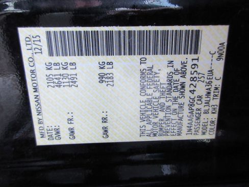 Used 2016 Nissan Maxima Platinum image 55