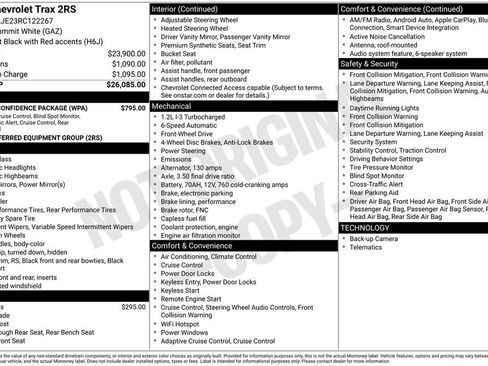 Used 2024 Chevrolet Trax RS w/ Driver Confidence Package FWD image 2