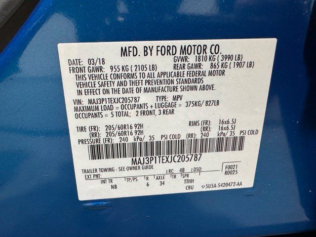 Used 2018 Ford EcoSport SE w/ SE Convenience Package FWD image 27