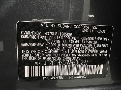 Used 2021 Subaru Crosstrek 2.5i Sport w/ Moonroof Package image 46