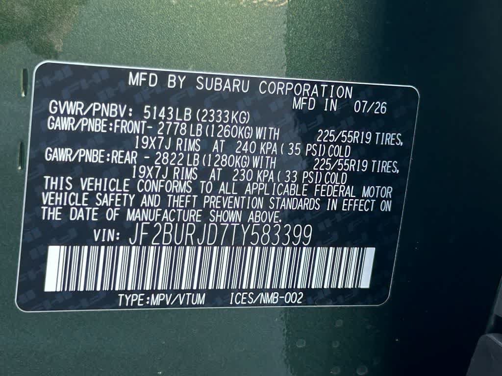 New 2026 Subaru Outback Touring XT AWD/4WD image 22