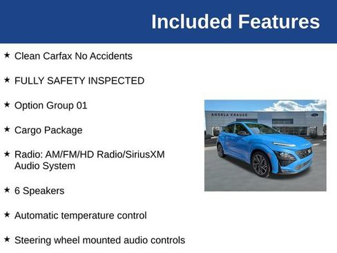 Used 2022 Hyundai Kona N Line w/ Cargo Package FWD image 5