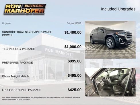 Used 2023 GMC Acadia SLT w/ Technology Package FWD image 6