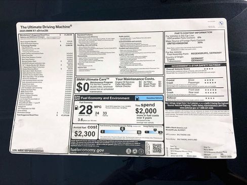 New 2025 BMW X1 xDrive28i w/ Technology Package image 22
