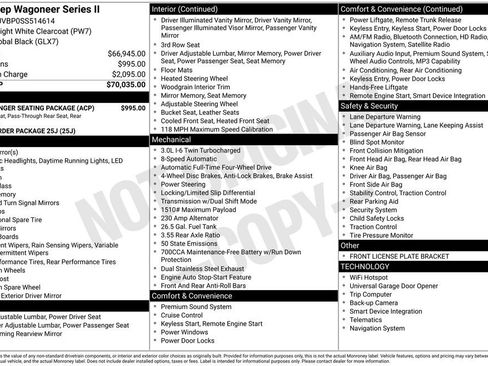 Certified 2025 Jeep Wagoneer Series II w/ 8-Passenger Seating Package AWD/4WD image 46