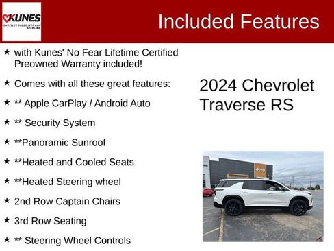 Used 2024 Chevrolet Traverse RS image 2