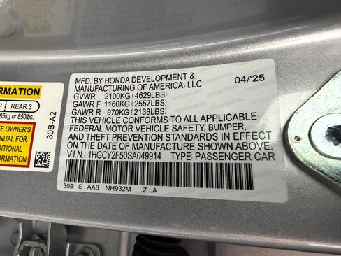 Certified 2025 Honda Accord Sport image 17