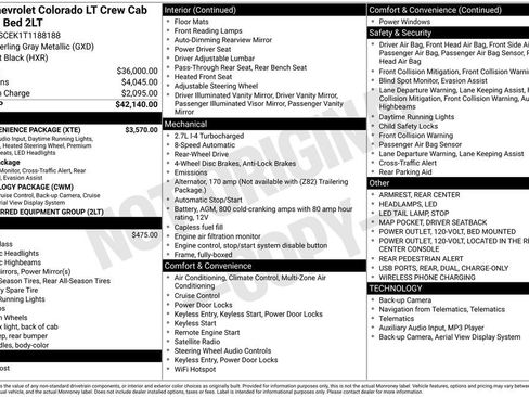New 2026 Chevrolet Colorado LT w/ LT Convenience Package RWD image 5