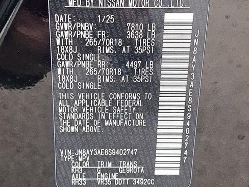 New 2025 Nissan Armada SV image 31