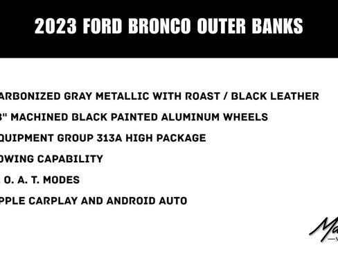 Used 2023 Ford Bronco Outer Banks AWD/4WD image 51