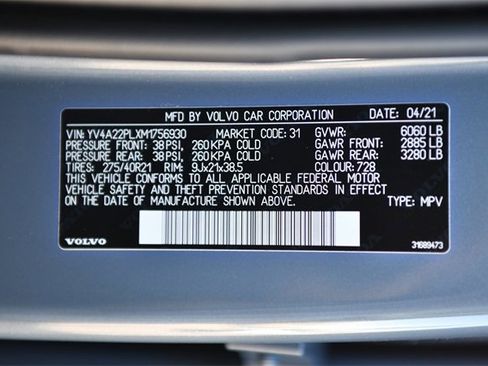 Used 2021 Volvo XC90 T6 Inscription w/ Protection Package Premier image 35