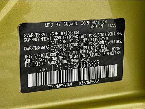 Certified 2021 Subaru Crosstrek 2.5i Sport w/ Moonroof Package AWD/4WD image 29