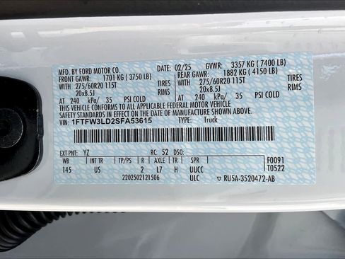 New 2025 Ford F150 XLT w/ Equipment Group 302A MID image 20