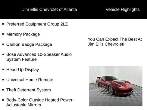 Used 2015 Chevrolet Corvette Z06 w/ 2LZ Preferred Equipment Group image 5