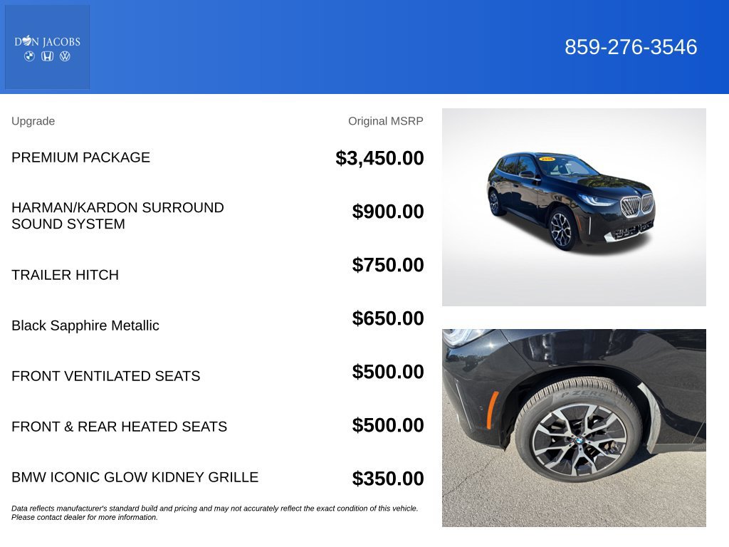 Used 2026 BMW X3 xDrive30i w/ Premium Package AWD/4WD image 6
