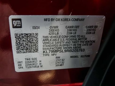 Certified 2024 Chevrolet TrailBlazer LT w/ LT Cold Weather Package FWD image 32