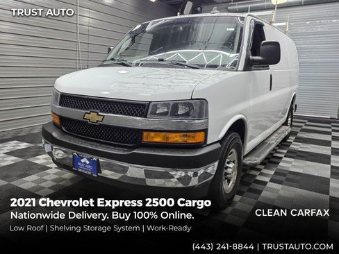 Used 2021 Chevrolet Express 2500 w/ Driver Convenience Package RWD image 1