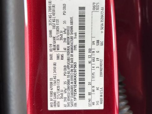 Used 2019 Ford F150 Lariat w/ Equipment Group 502A Luxury image 6